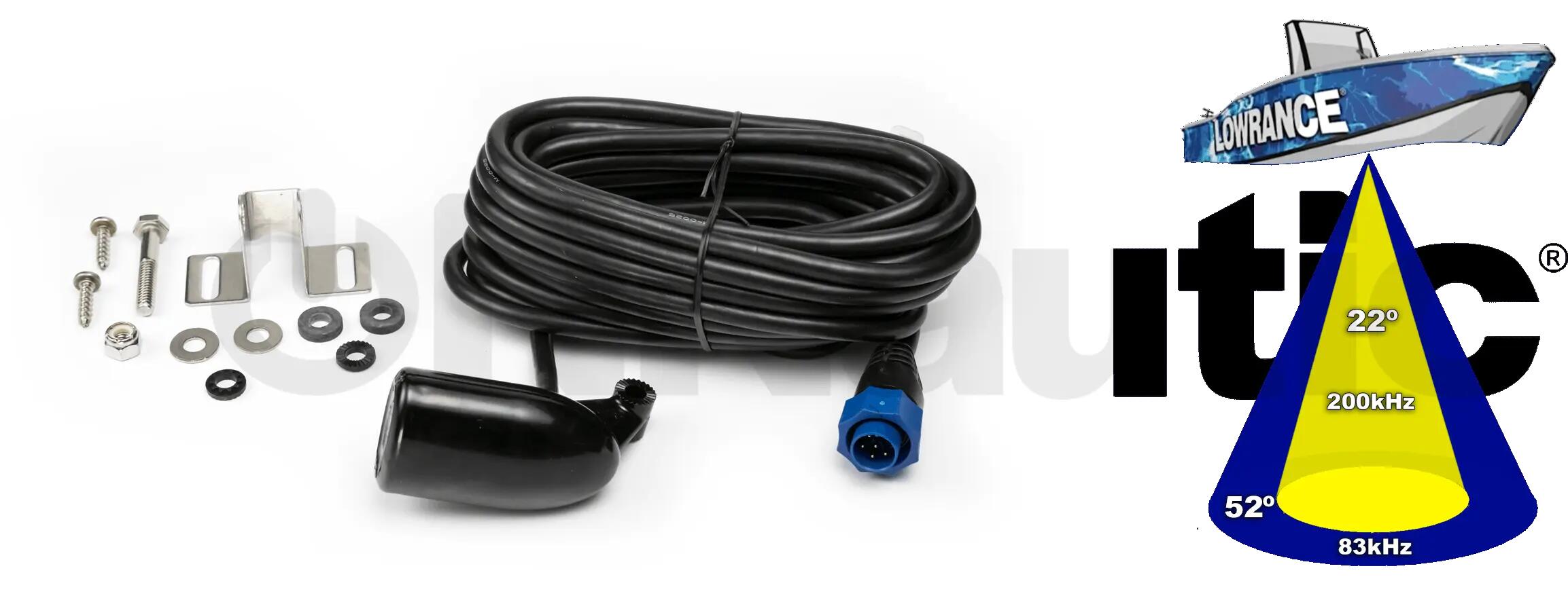 Lowrance 83/200 HST-WSBL Transdutor de local de pesca de popa 3/3
