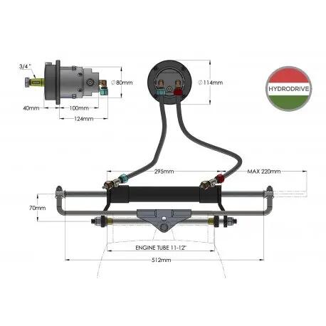 Sterzo idraulico  MF175W 5/5