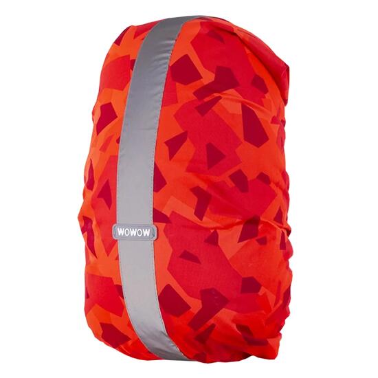 WOWOW - Housse Sac à Dos Rysy Rouge Réfléchissante Haute Visibilité 20-25L