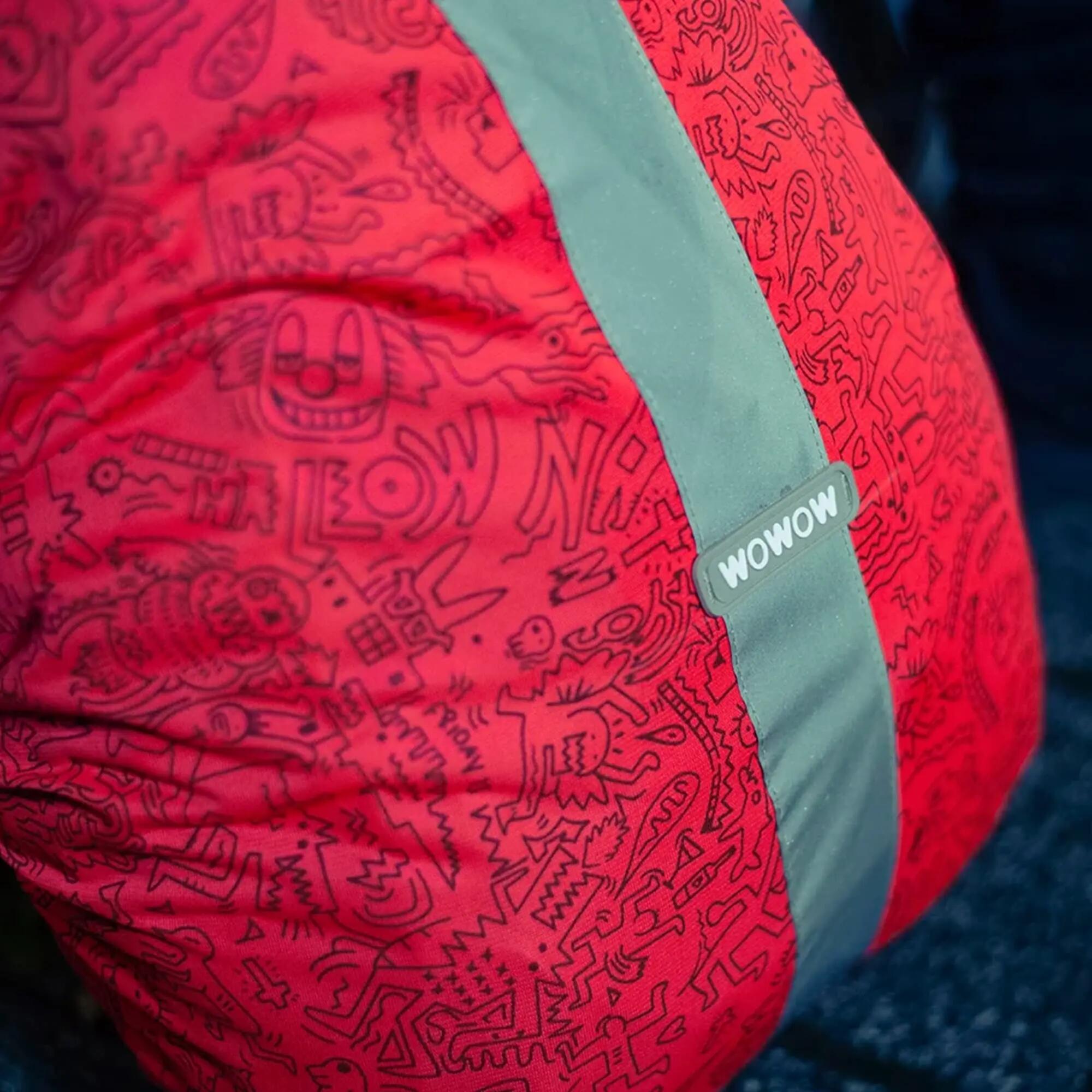 WOWOW - Housse Sac à Dos Rebel Rouge Réfléchissante Haute Visibilité 20-25L 5/5