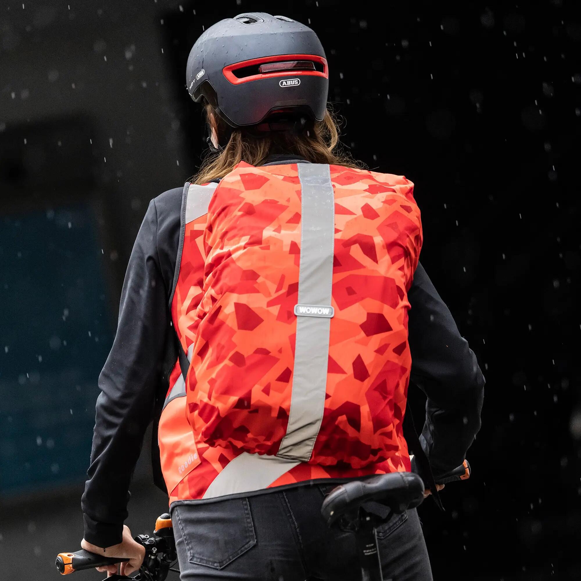 WOWOW - Housse Sac à Dos Rysy Rouge Réfléchissante Haute Visibilité 20-25L 3/5