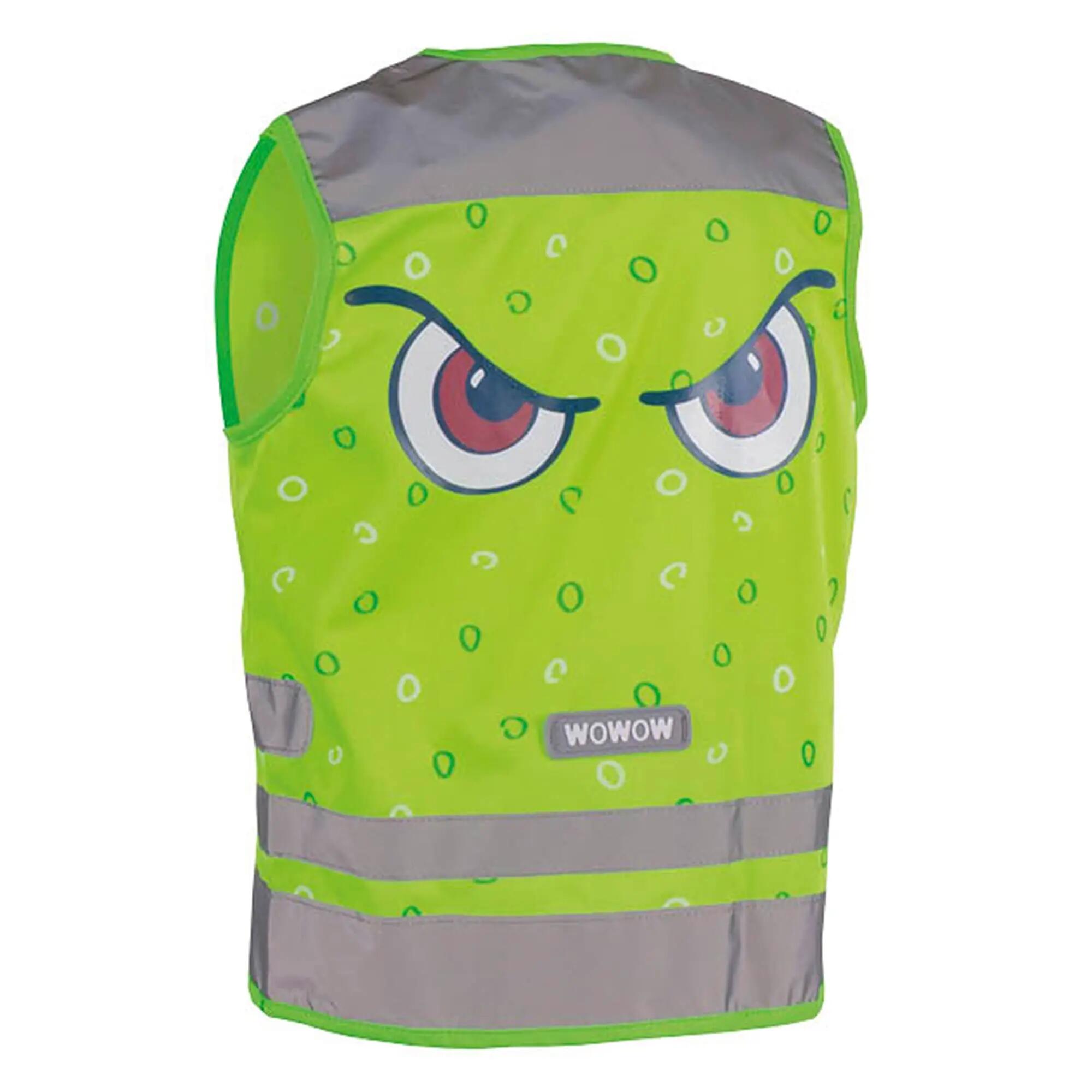 WOWOW - Gilet Enfant Vert Réfléchissant Haute Visibilité École Poches 2/7