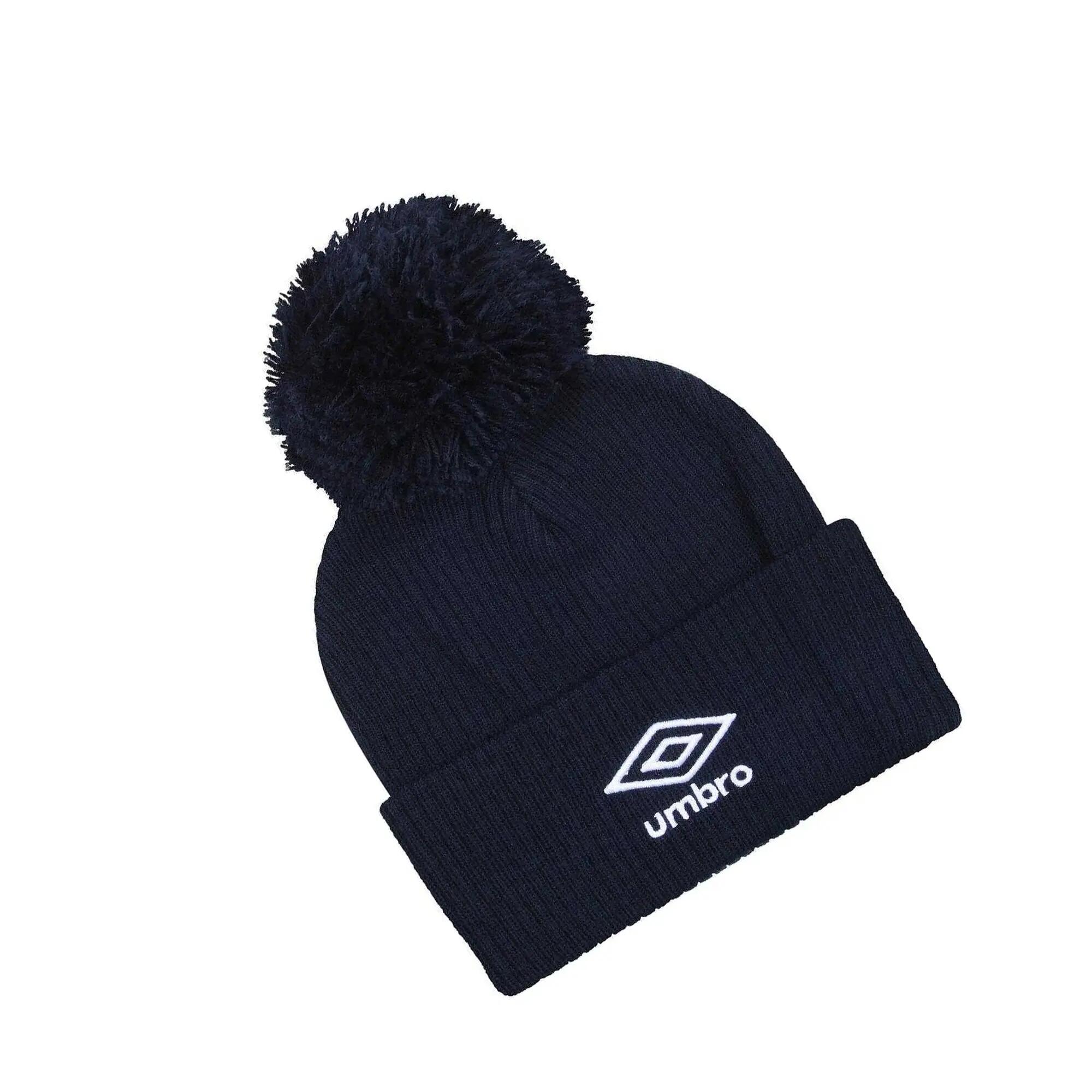 Childrens/Kids Bobble Beanie (Navy) 3/4