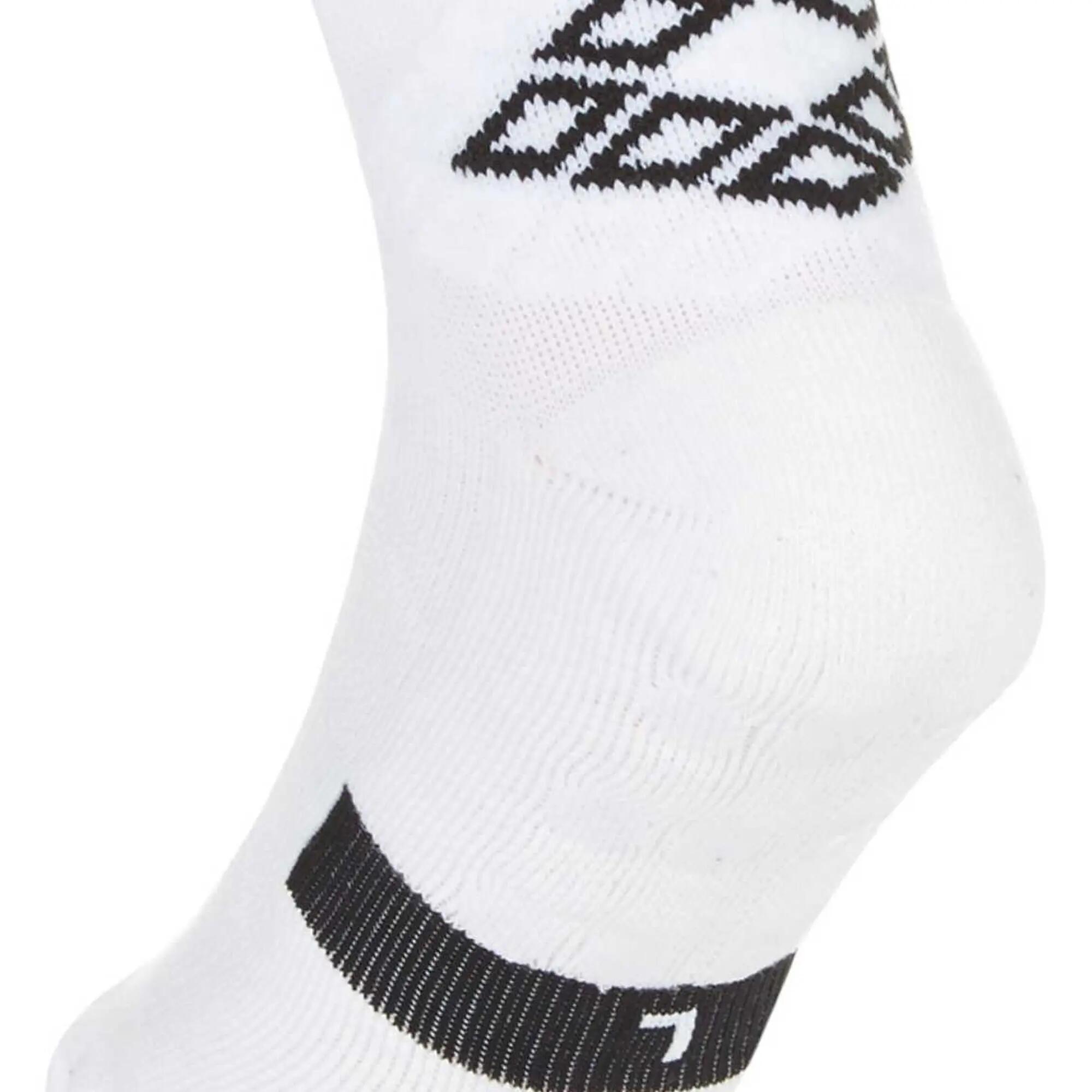 Mens Protex Gripped Ankle Socks (White/Black) 4/4