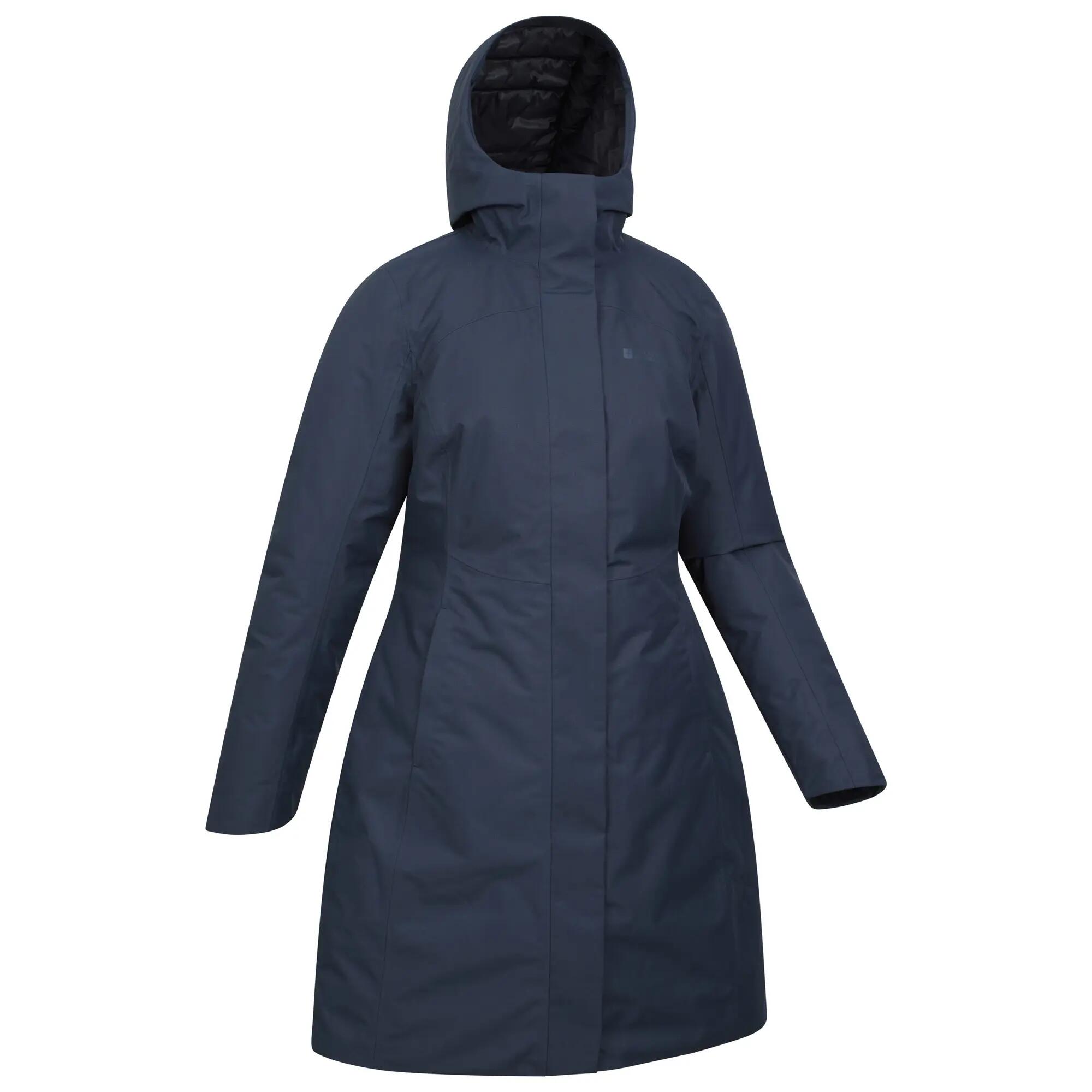 "Polar" Hybridjacke Lang für Damen Blau 3/4