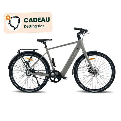 Motion - elektrische fiets - 28 inch - matt titanium grey - kettingslot cadeau