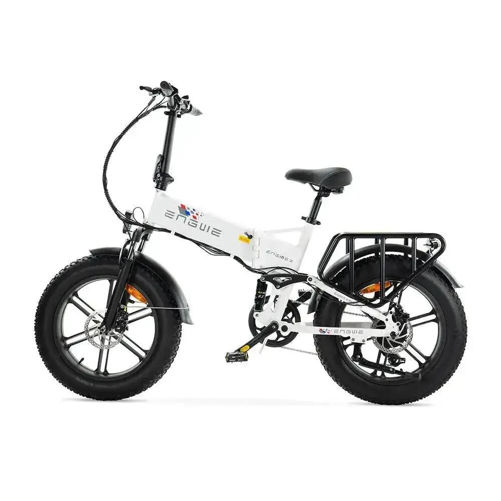 Engine X - Elektrische Vouwfiets - 20 inch - Wit - Kettingslot cadeau 2/7