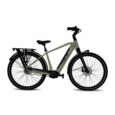 Prestige belt-drive - elektrische fiets - cement grey - kettingslot cadeau