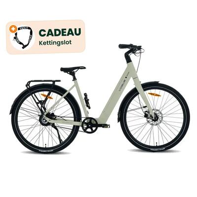 Motion - elektrische fiets - 28 inch - matt sand white - kettingslot cadeau