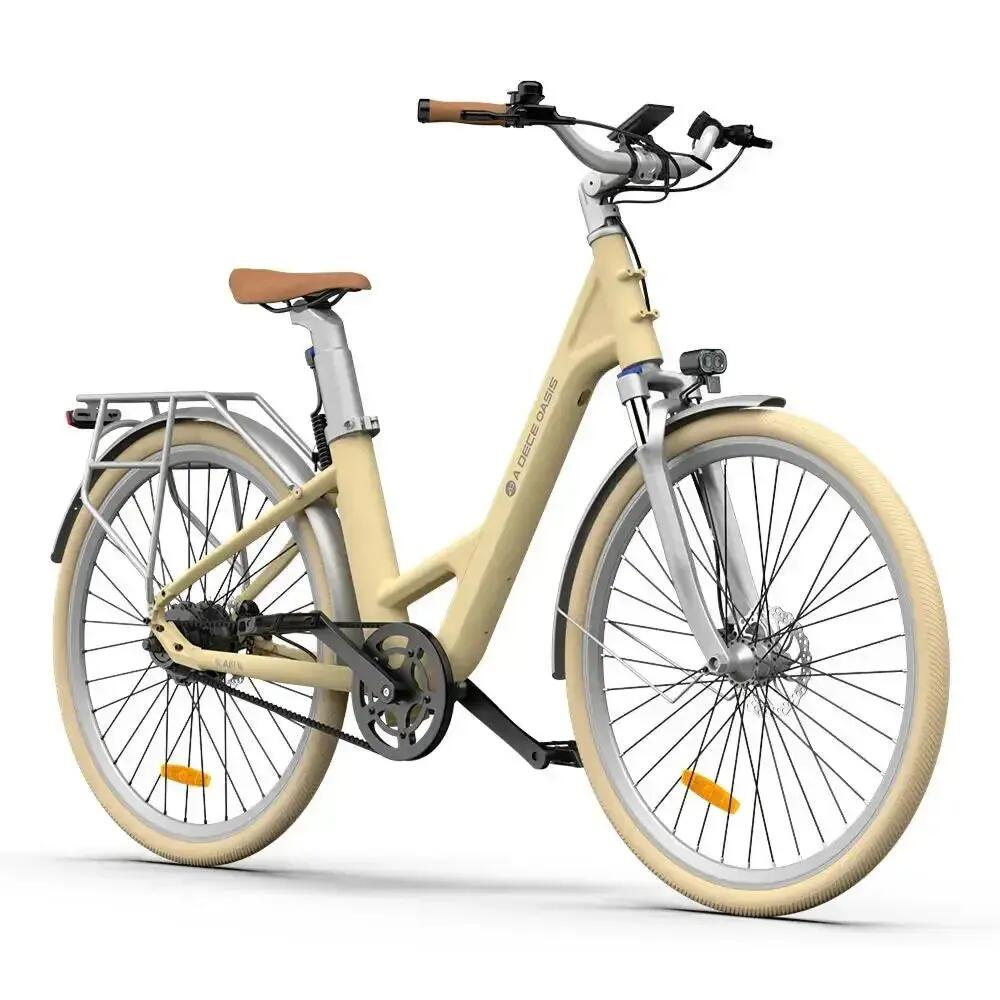 Air 28 - Elektrische fiets - 28 inch - 250W - riemaandrijving - Geel 3/5