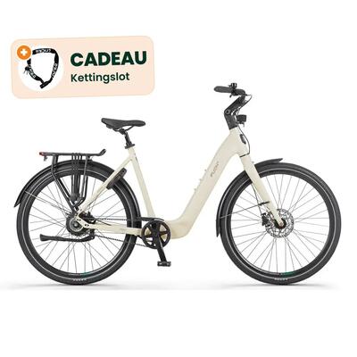 E-nova - elektrische fiets - 28 inch - 250w - 540wh - lage instap - kiezelgrijs