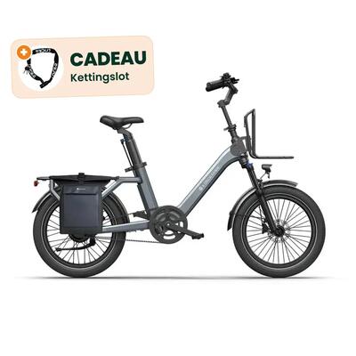 Air one pro - elektrische fiets - 20 inch - 250w - riemaandrijving - grijs