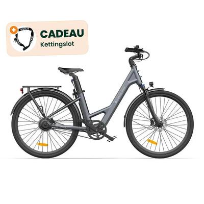Air 28 - elektrische fiets - 28 inch - 250w - riemaandrijving - grijs