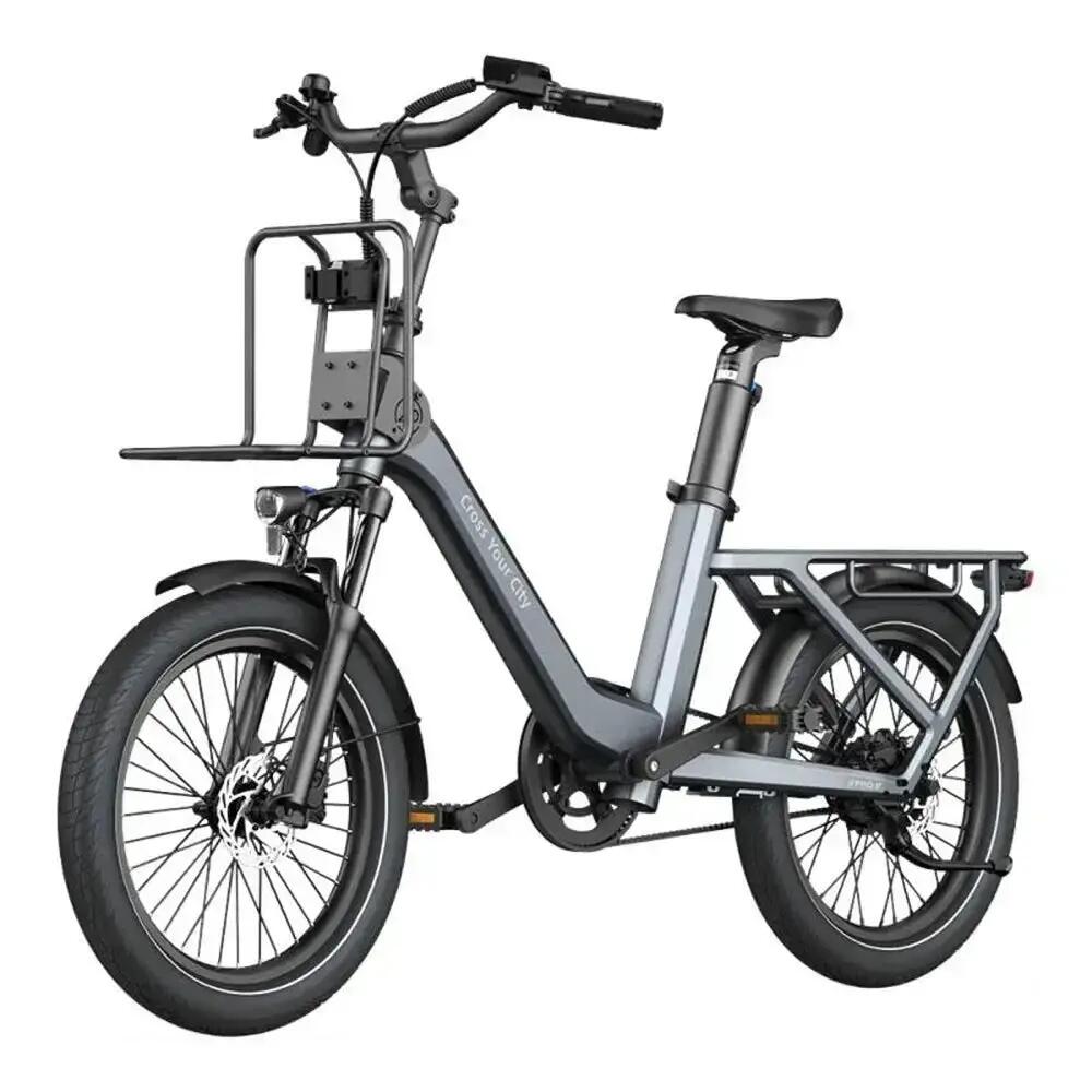 Air One Ultra - Elektrische fiets - 20 inch - 250W - riemaandrijving - Grijs 4/5