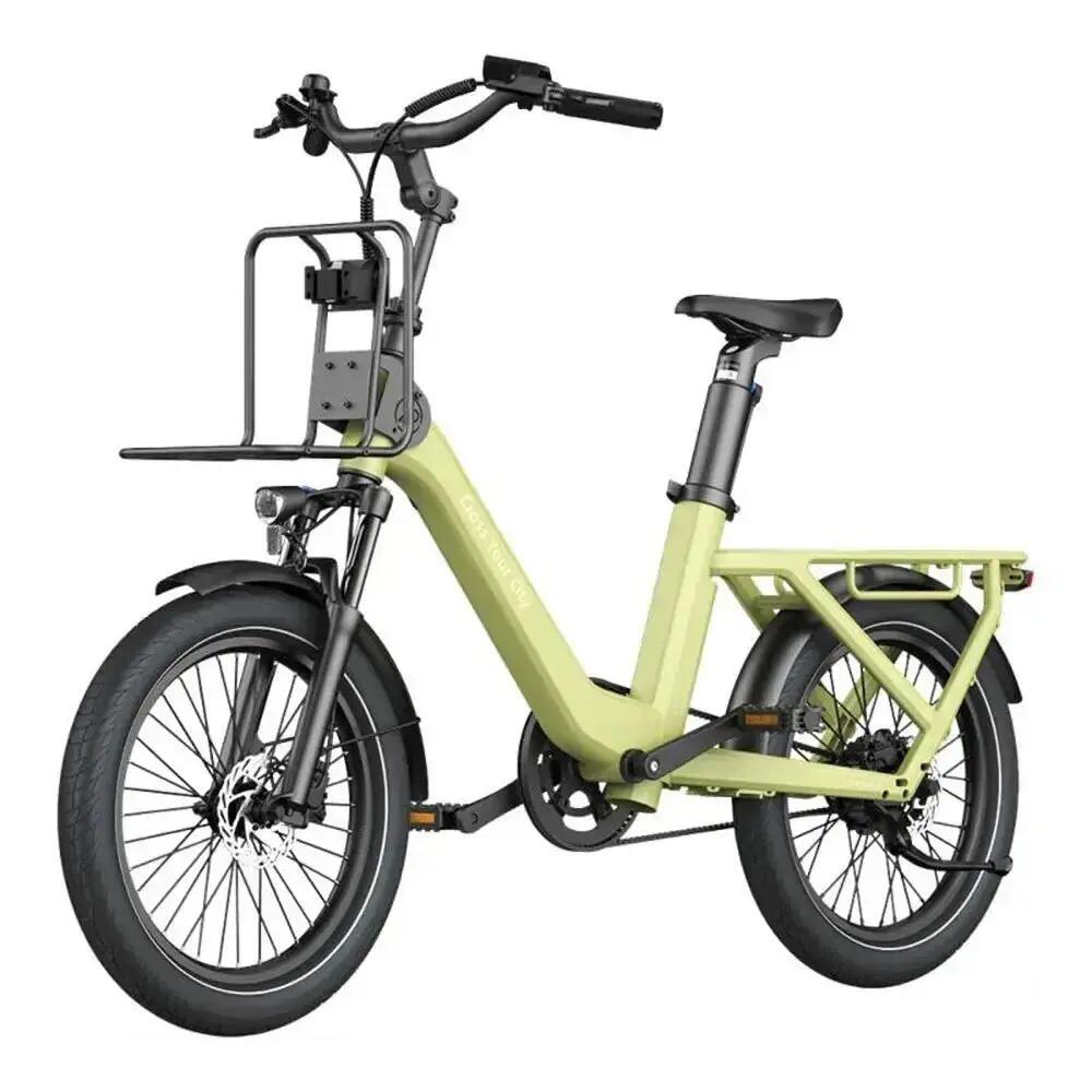 Air One Ultra - Elektrische fiets - 20 inch - 250W - riemaandrijving - Geel 4/5