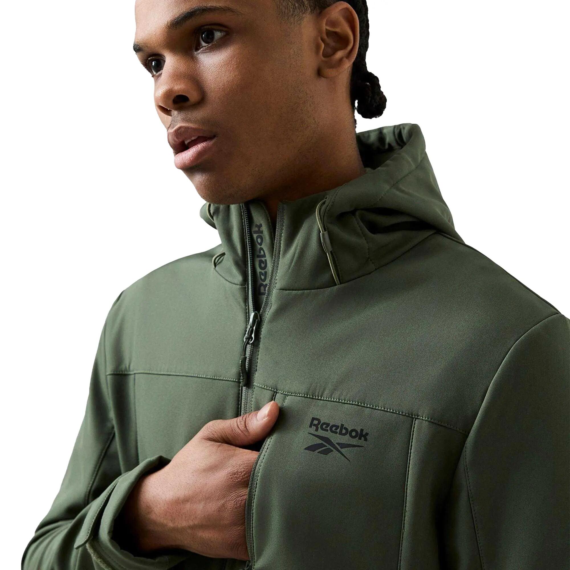 "Compton" Softshelljacke für Herren Dunkelgrün 3/5