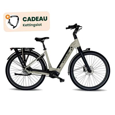Prestige belt-drive - elektrische fiets - fashion grey - kettingslot cadeau