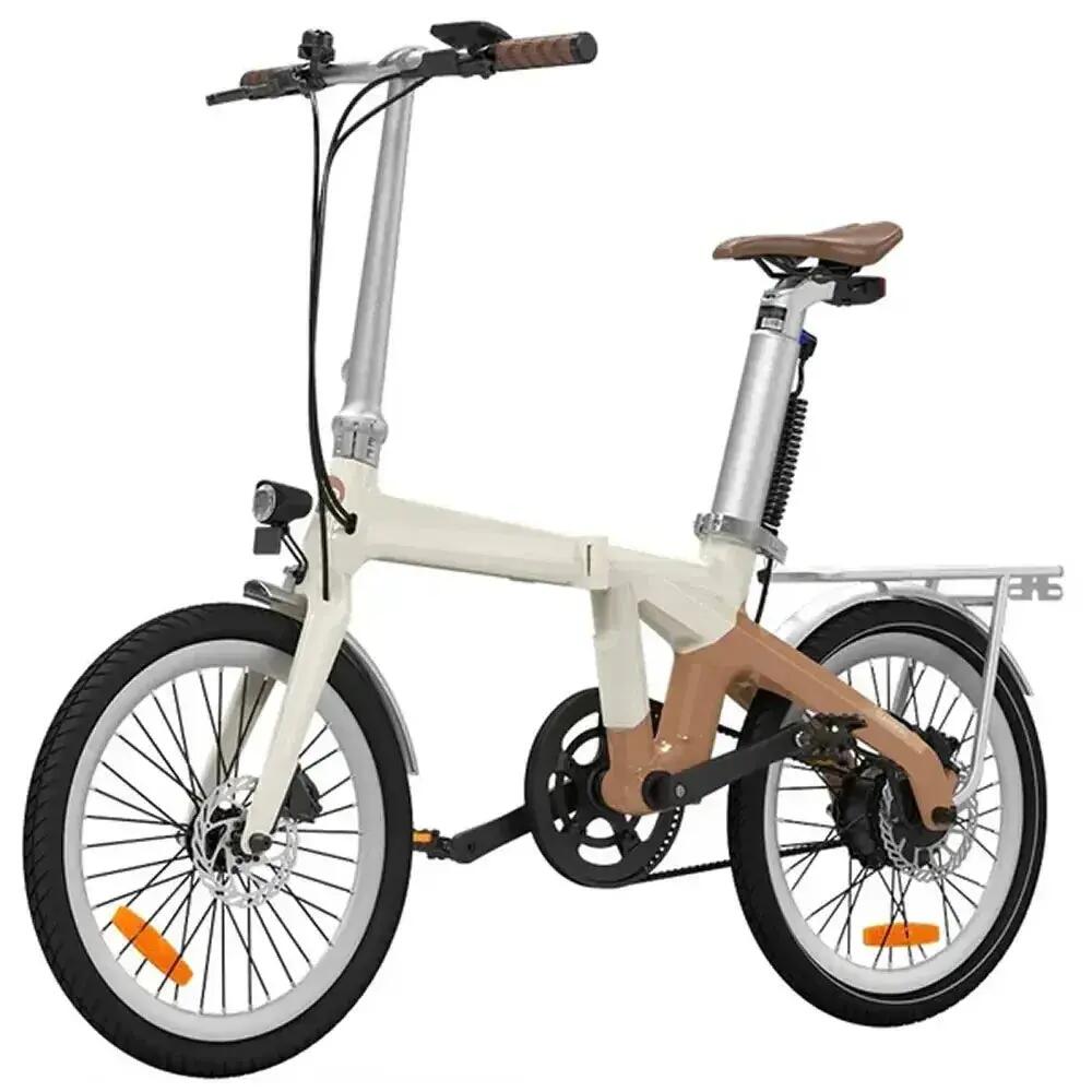 Air Carbon - Elektrische vouwfiets - 20 inch - 250W - 16 kg - Beige 4/5
