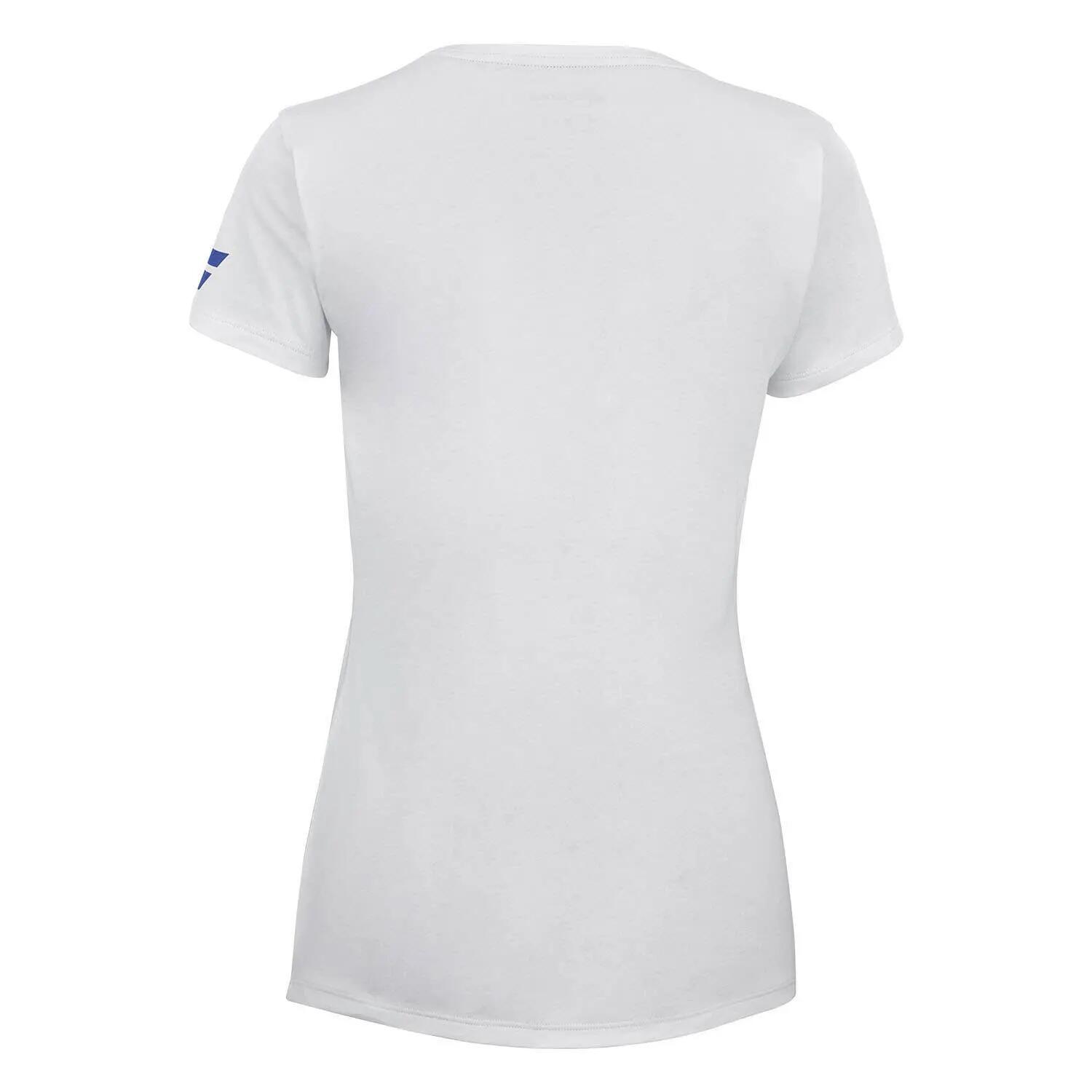 Camiseta Babolat Exercise Blanco Azul Junior 2/5