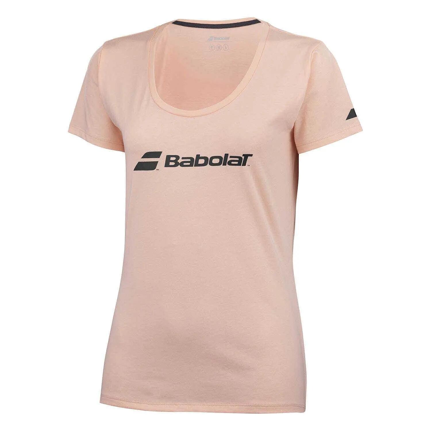 Camiseta Babolat Exercise Rosa Melocoton Junior 1/5