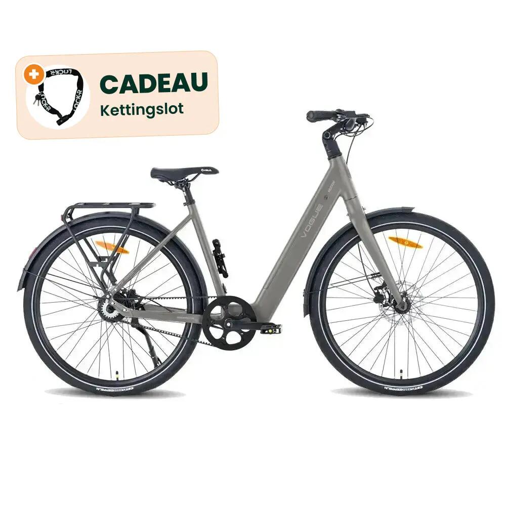 Motion - Elektrische Fiets - 28 inch - Matt Titanium Grey - Kettingslot cadeau 1/1