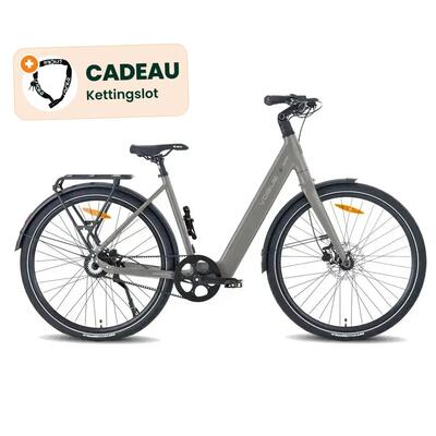 Motion - elektrische fiets - 28 inch - matt titanium grey - kettingslot cadeau