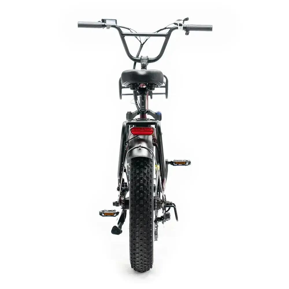 L20 Boost - Elektrische Fatbike - 20 inch - Rood - Kettingslot cadeau 6/7