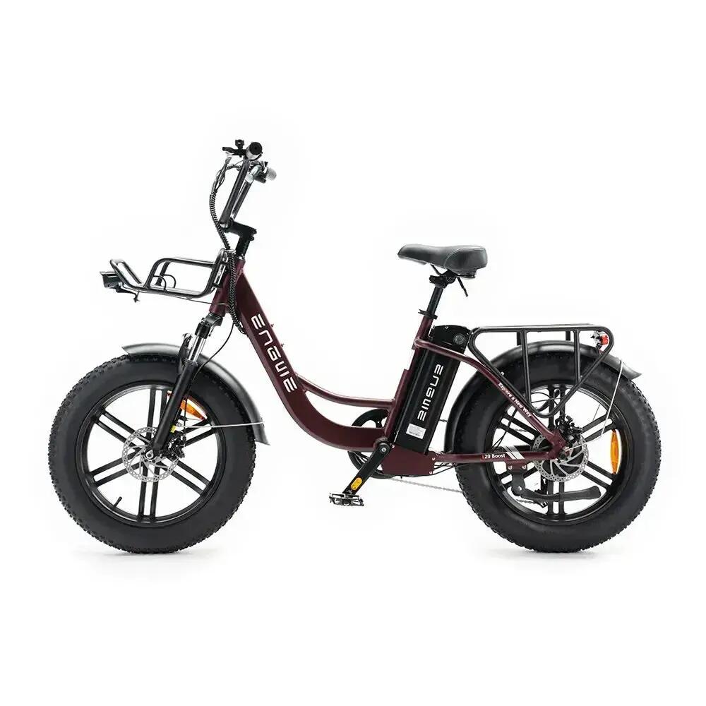 L20 Boost - Elektrische Fatbike - 20 inch - Rood - Kettingslot cadeau 5/7