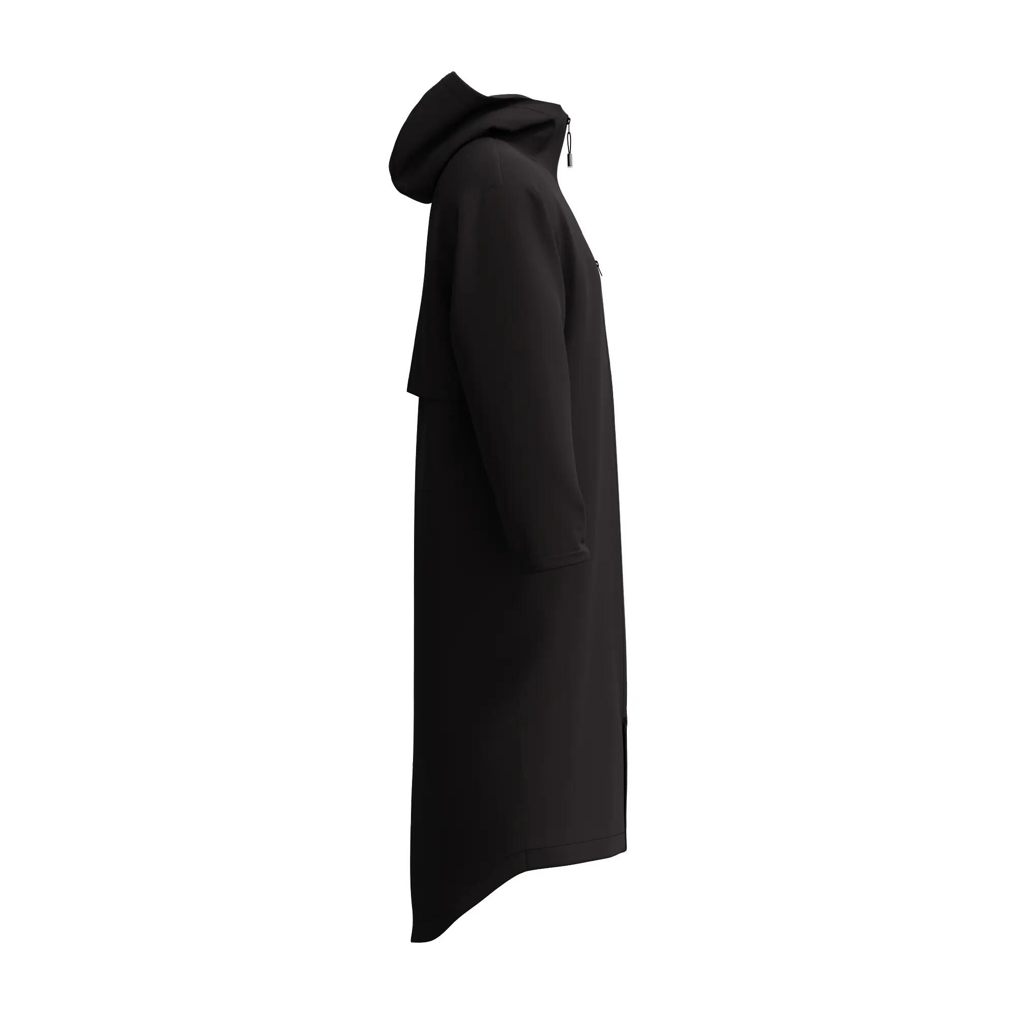 Parka Longue Et Unie À Capuche Et Doublure Duveteuse PRO Homme (Noir) 6/7