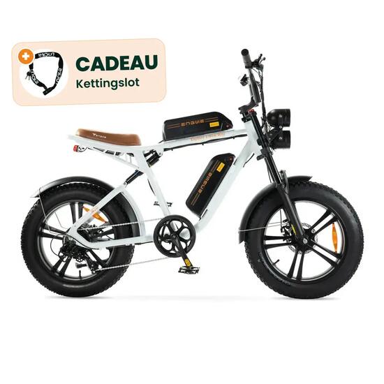 ENGWE M20 - Électrique Fatbike - Double Batterie - Blanc