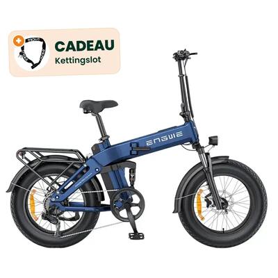 Engine pro 3.0 boost - elektrische fatbike - blauw - kettingslot cadeau