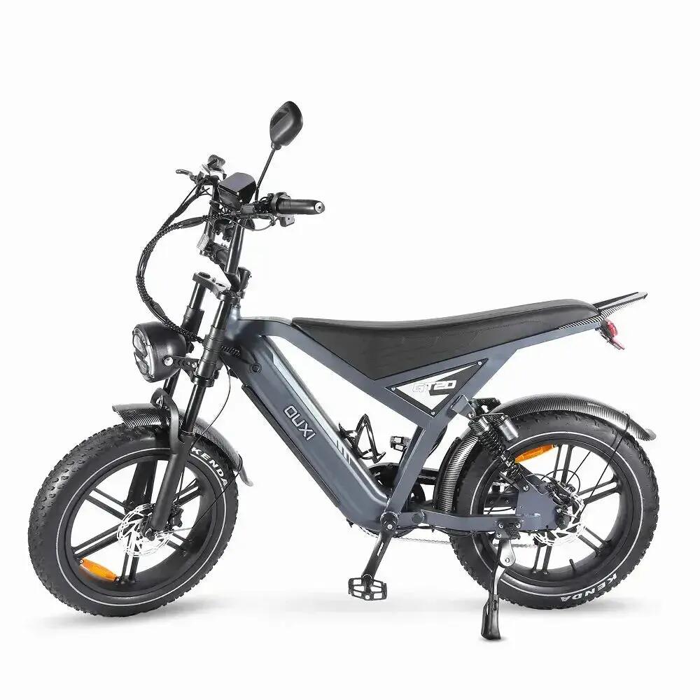 GT20 - Elektrische Fatbike - 20 inch - 250W motor - Grijs - Kettingslot cadeau 2/4