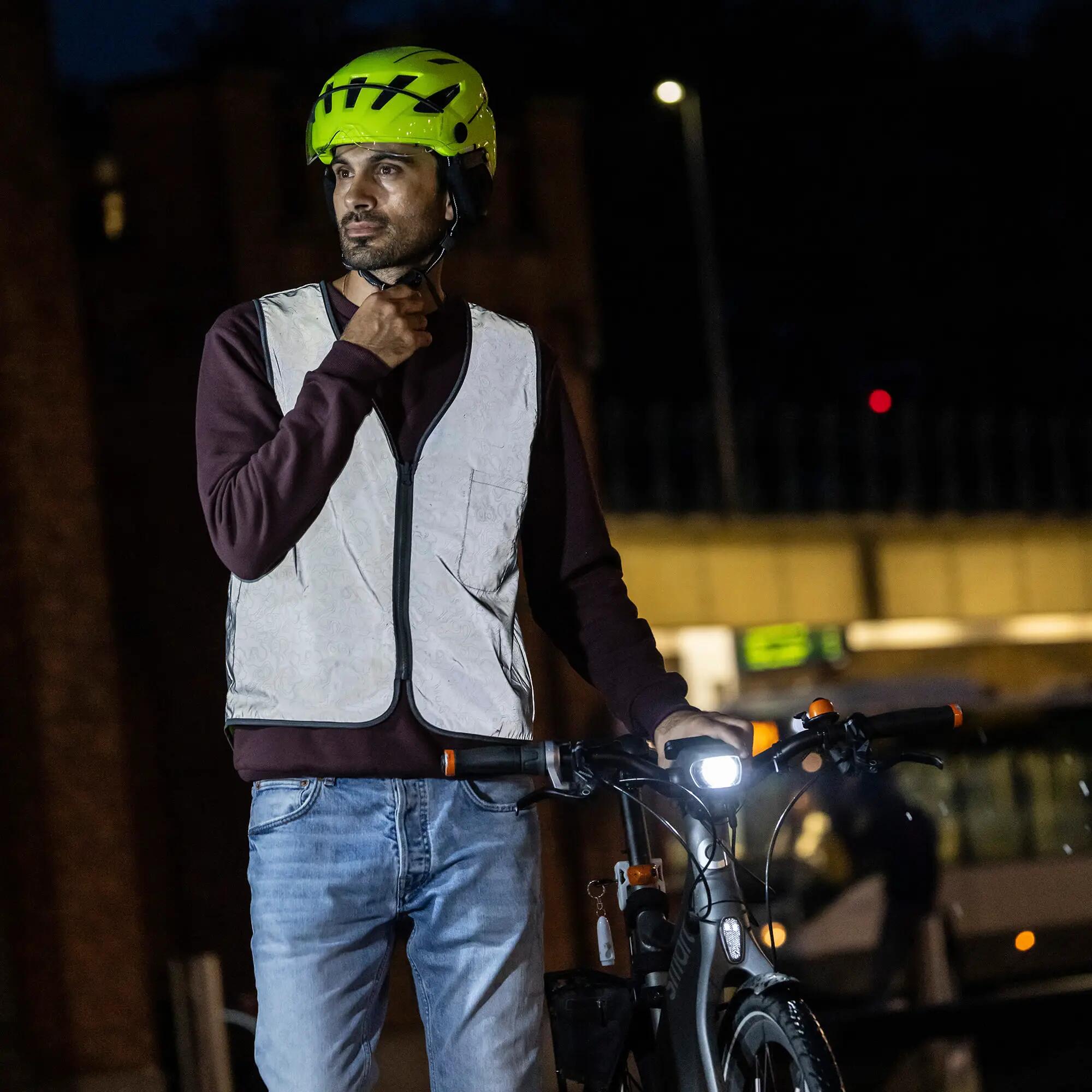 WOWOW - Gilet Ciclismo Urban Citizen Uomo Donna Riflettente Alta Visibilità 5/5