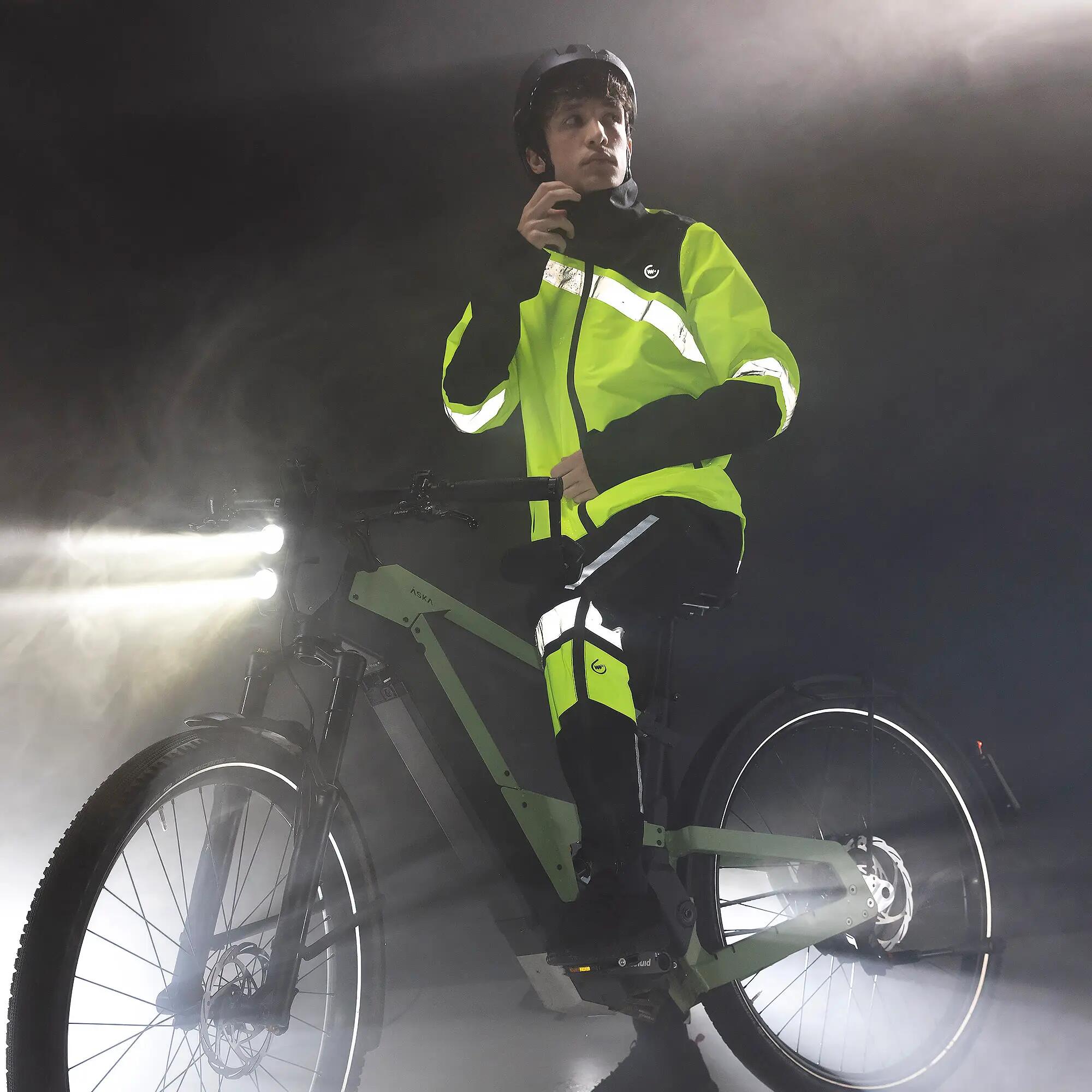 WOWOW - Veste Cyclisme Imperméable Réfléchissante Homme Femme 3/5