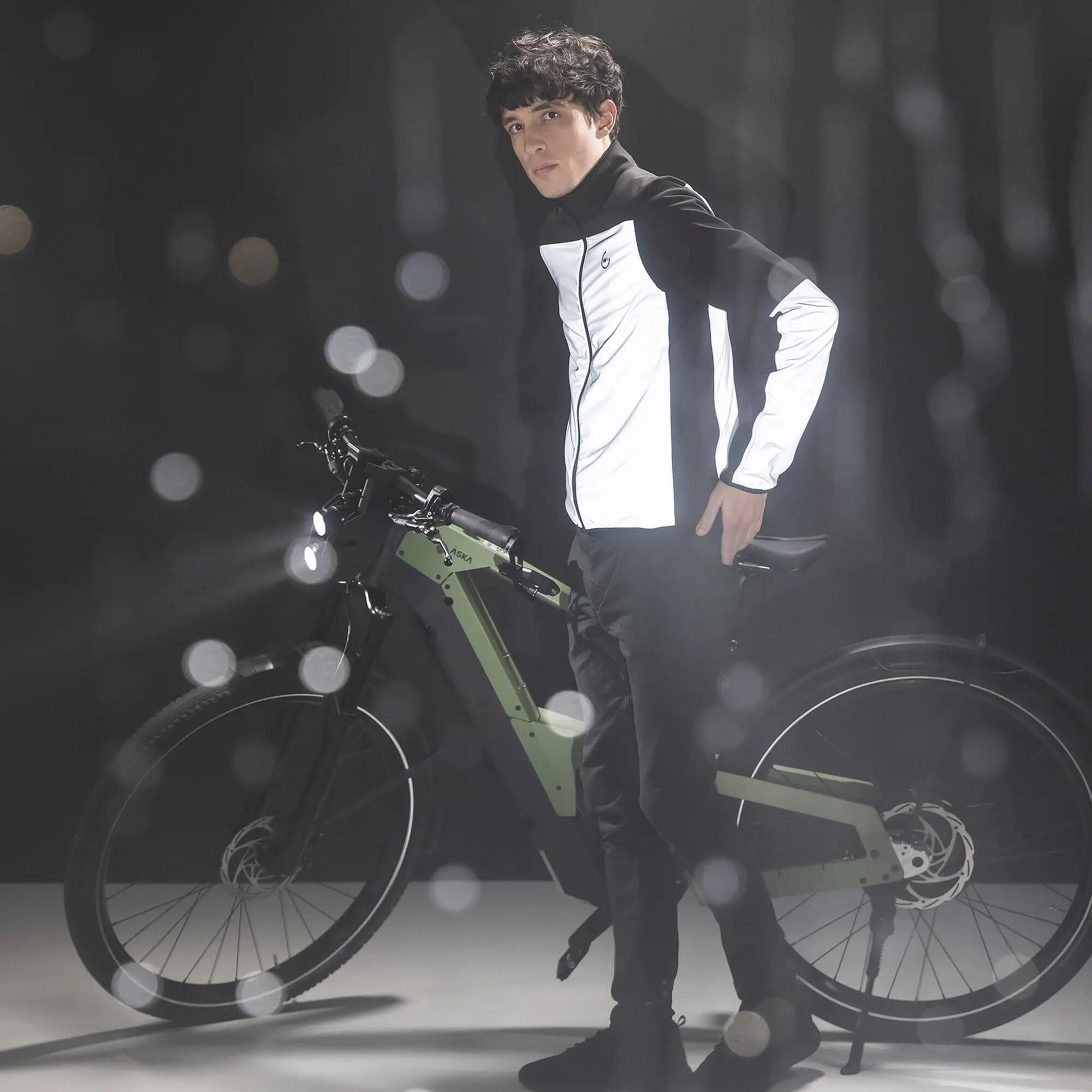 WOWOW - Giacca Ciclismo Uomo Donna Santiago Riflettente Antivento 5/6