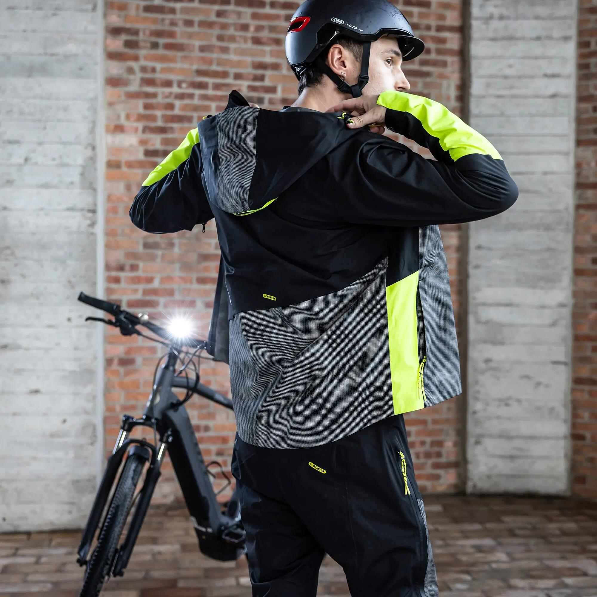 WOWOW - Chaqueta ciclismo Etna hombre mujer impermeable reflectante 4/5