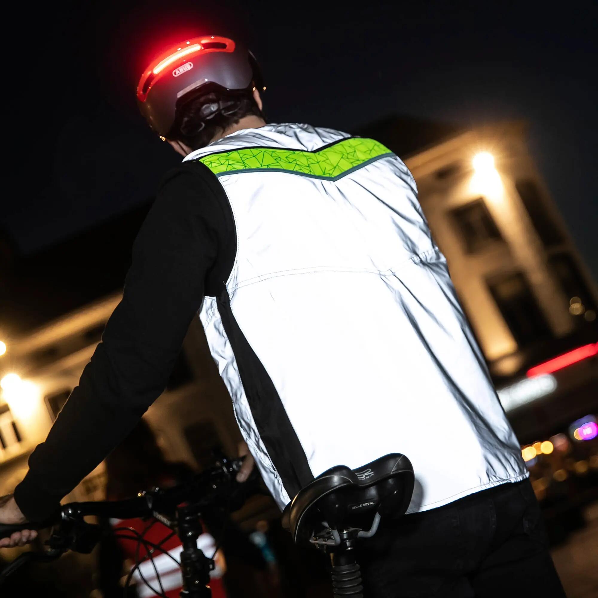 WOWOW - Copenhagen Herren Damen Gelbe Reflektierende Fahrradweste 5/5