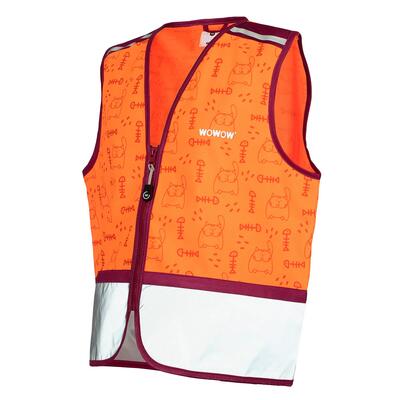 Wowow - kinderen zippy roze volledig reflecterend winddicht ademend vest