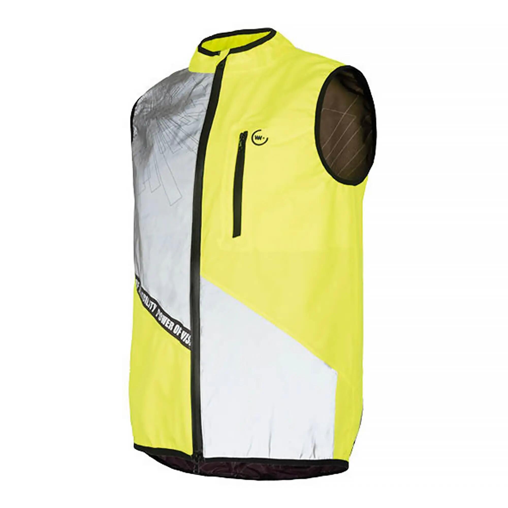 WOWOW - Veste Cyclisme Imperméable Haute Visibilité Jaune Homme Femme 1/5