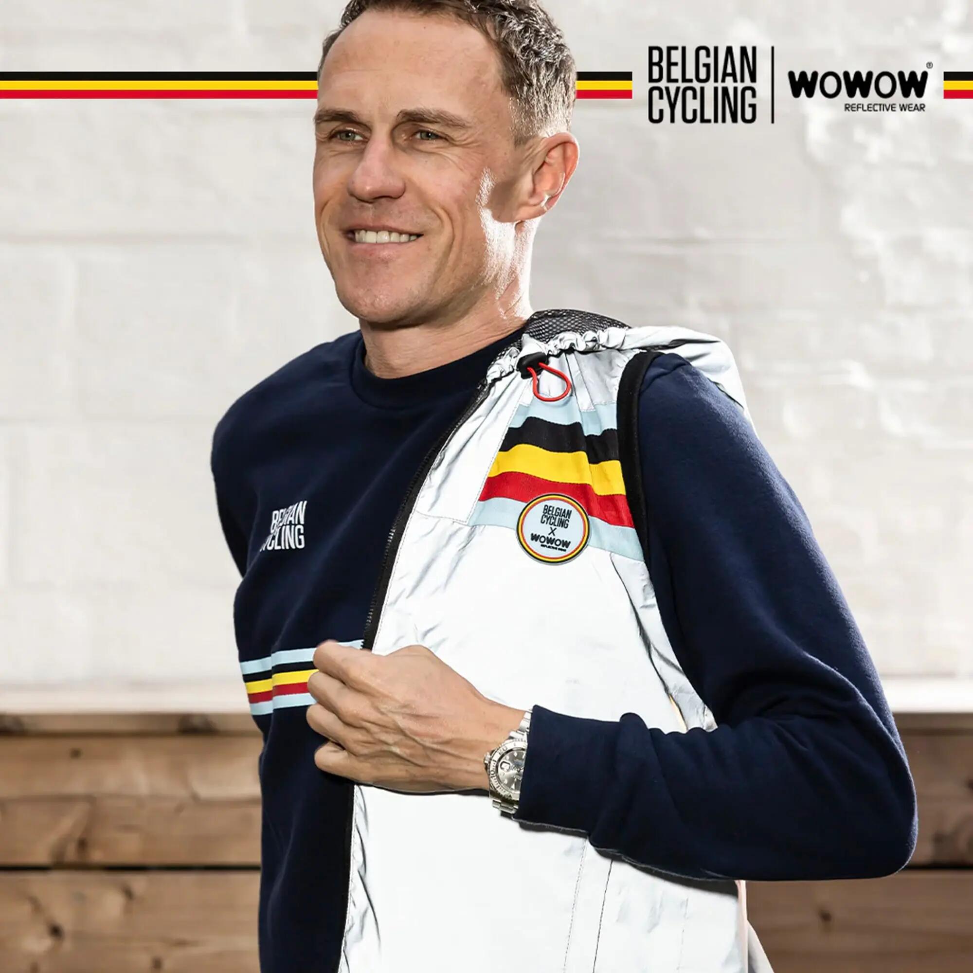 WOWOW - Veste Cyclisme Entièrement Réfléchissante Homme Femme 5/5