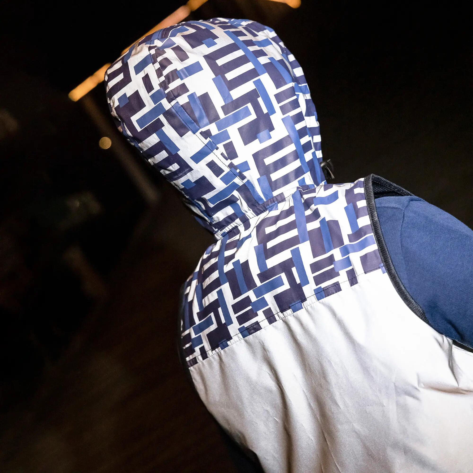WOWOW - Gilet Garçon Yoho Bleu Réfléchissant Haute Visibilité à Capuche 5/5