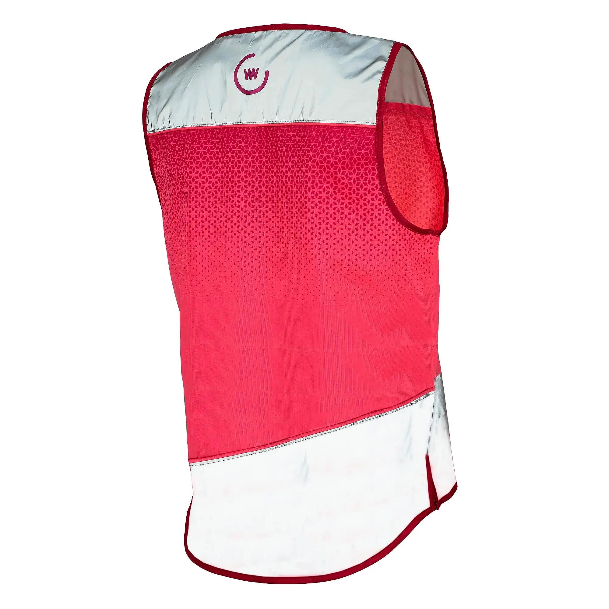 WOWOW - Dames Yara Roze Reflecterend Winddicht Fietsgilet 2/5