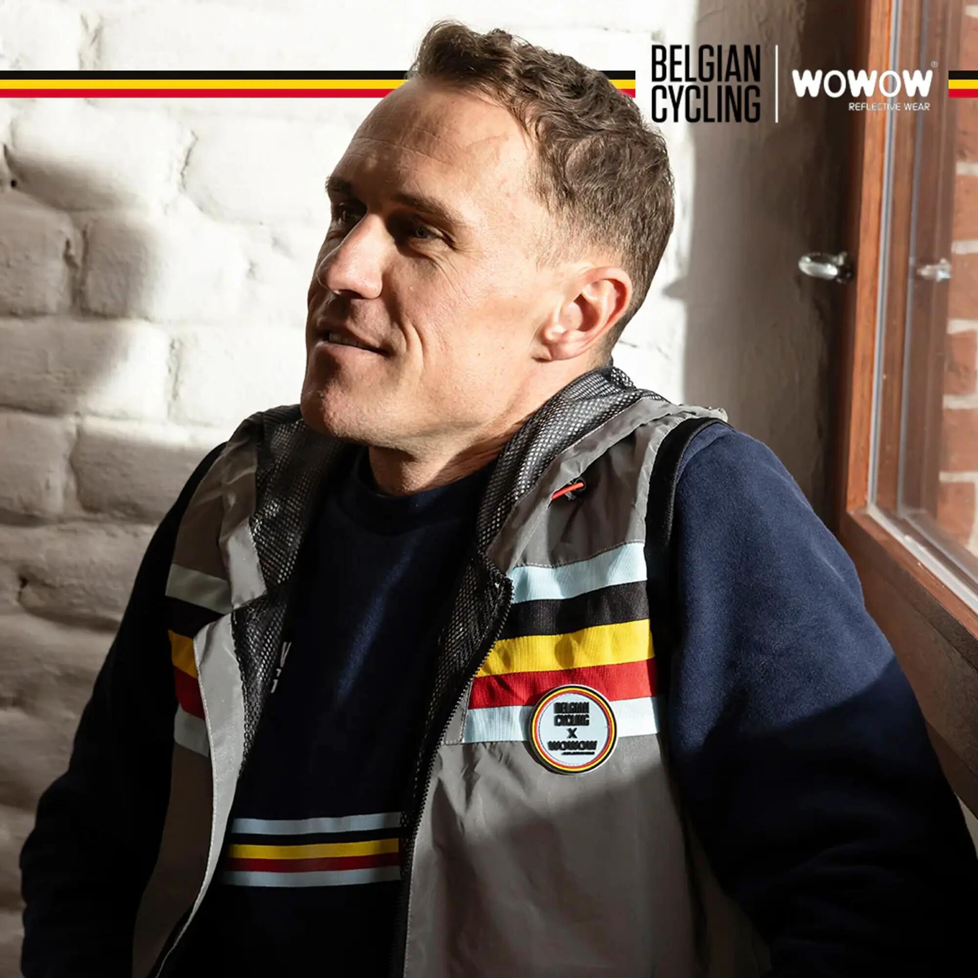 WOWOW - Veste Cyclisme Entièrement Réfléchissante Homme Femme 4/5