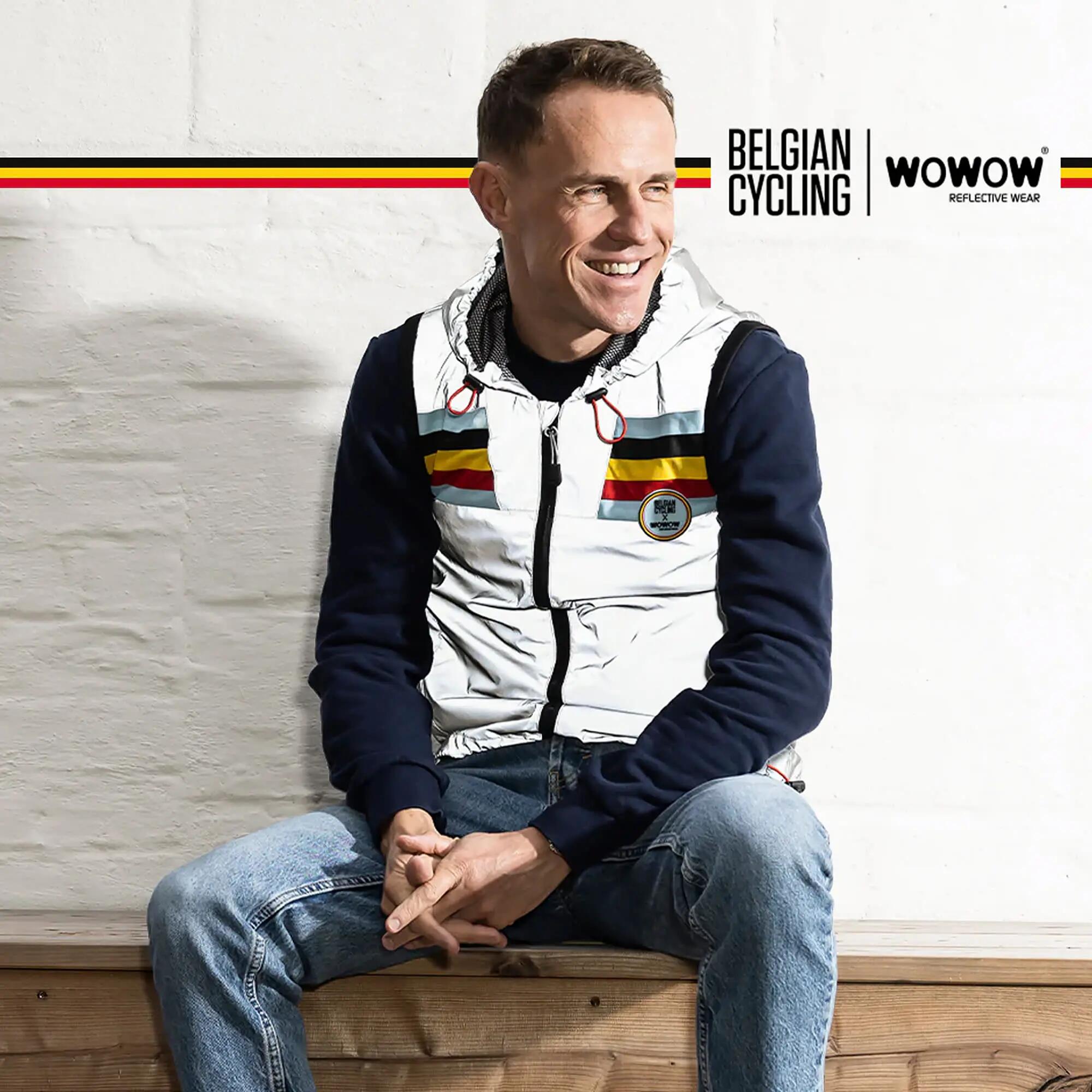 WOWOW - Veste Cyclisme Entièrement Réfléchissante Homme Femme 3/5