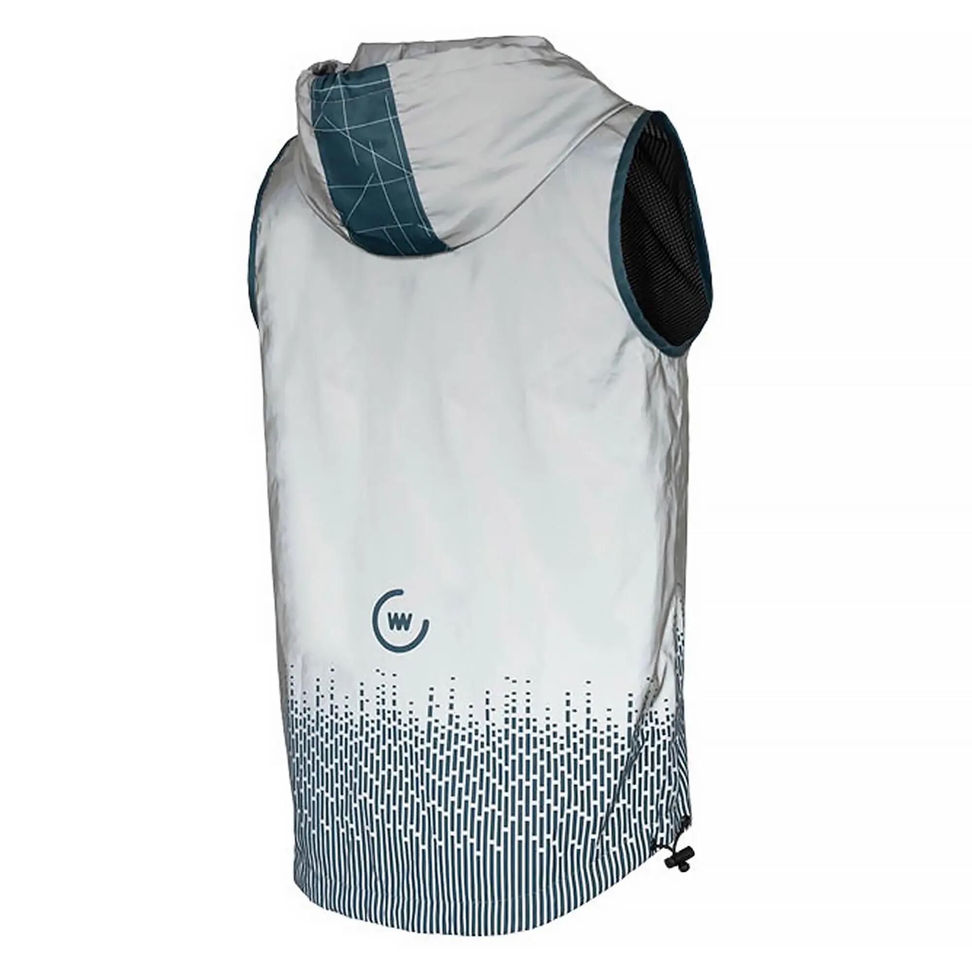 WOWOW - Heren Dames Volledig Reflecterend Winddicht Fietsgilet 2/5