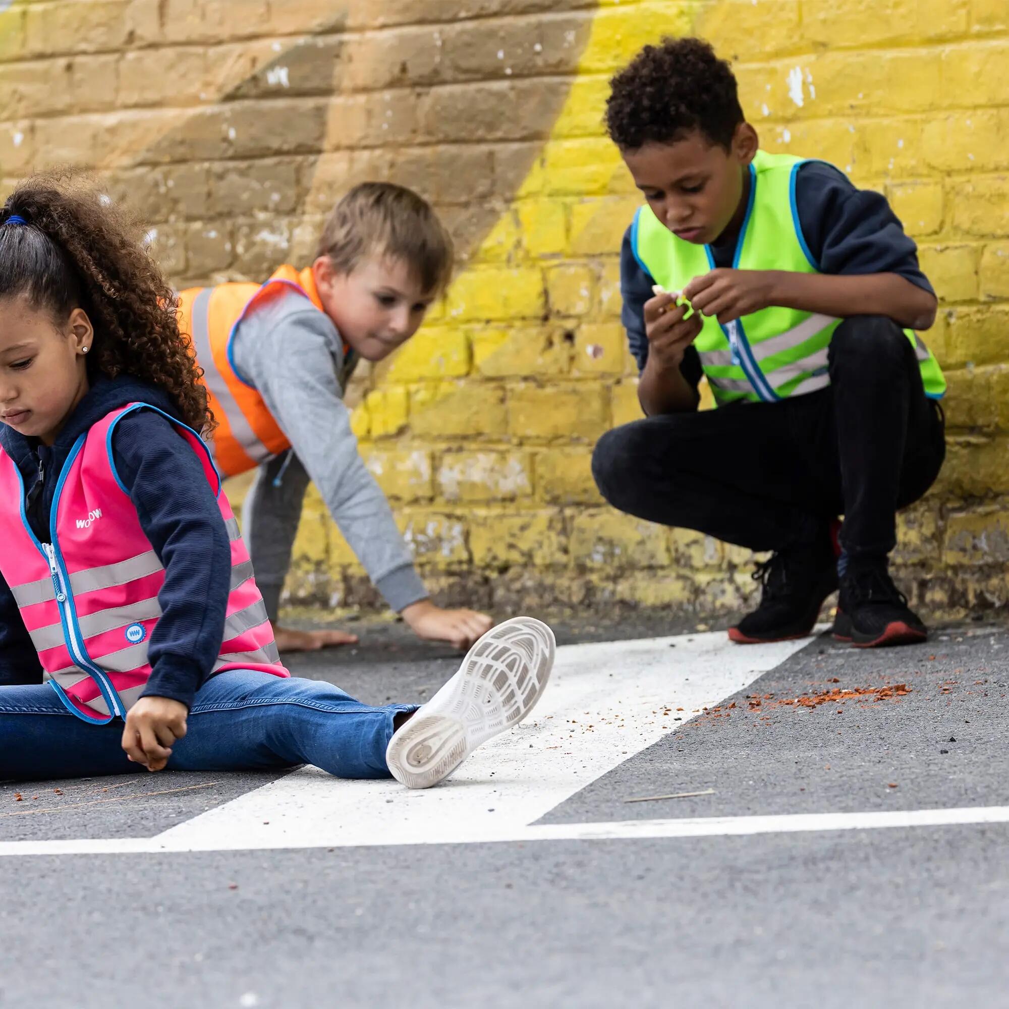 WOWOW - Gilet Enfant Vert Réfléchissant Haute Visibilité Vélo Marche 3/6