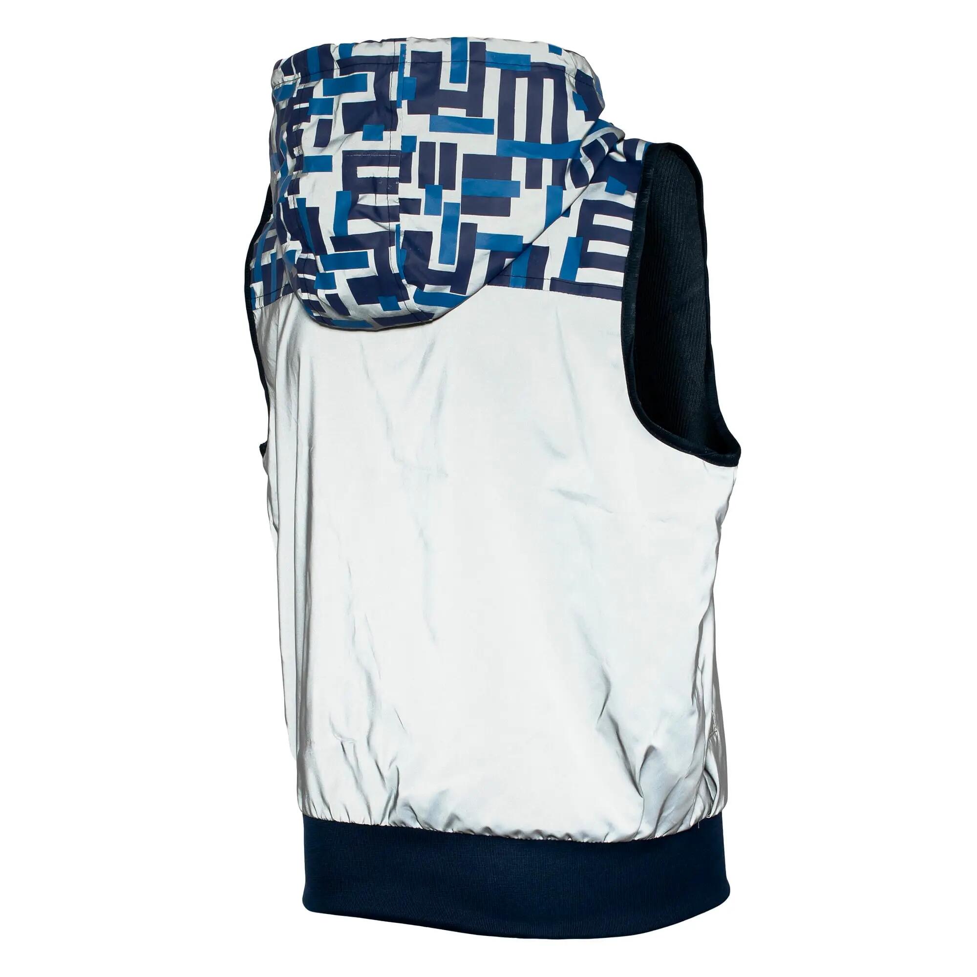 WOWOW - Gilet Garçon Yoho Bleu Réfléchissant Haute Visibilité à Capuche 2/5