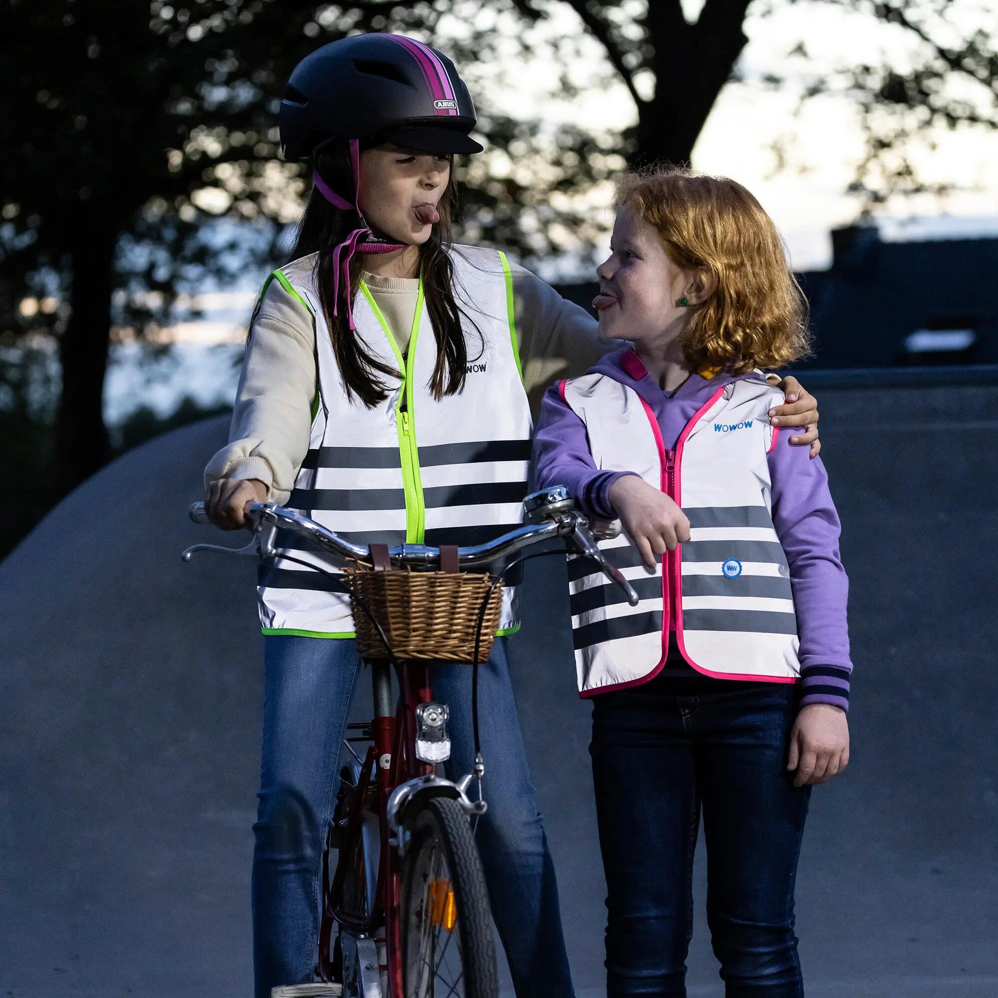 WOWOW - Gilet Enfant Jaune Entièrement Réfléchissant Haute Visibilité 5/5