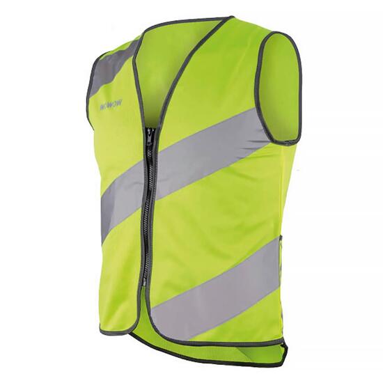 WOWOW - Roadie Kamizelka Rowerowa Unisex Żółta Odblaskowa Z Kieszeniami