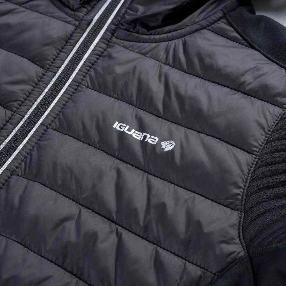 Casaco híbrido acolchoado Guelo para senhora (Preto) 7/7